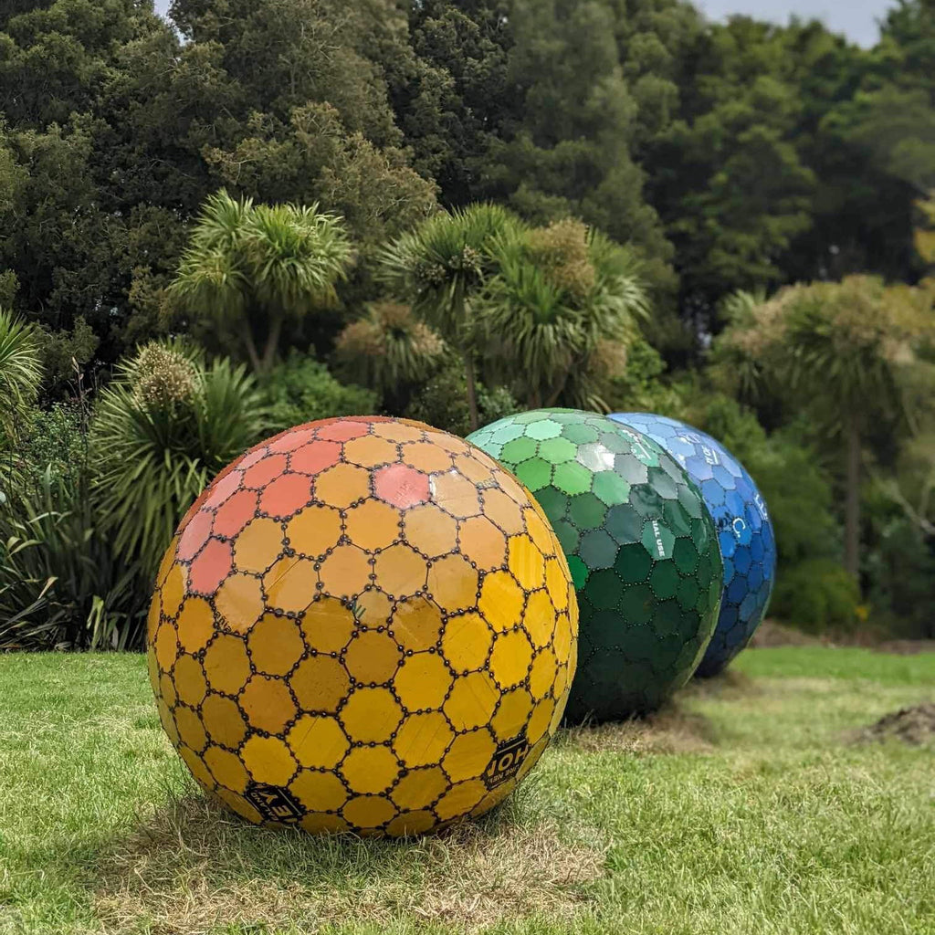 Patchwork of Possibilities by Metal Metcalfe at Auckland Botanic Gardens for Sculpture in the Gardens exhibition 2024-25