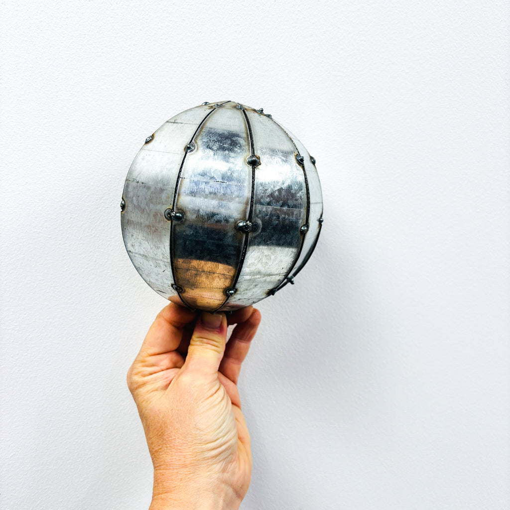 Small Silver Galvanised Fruity Dot Wall Sculpture