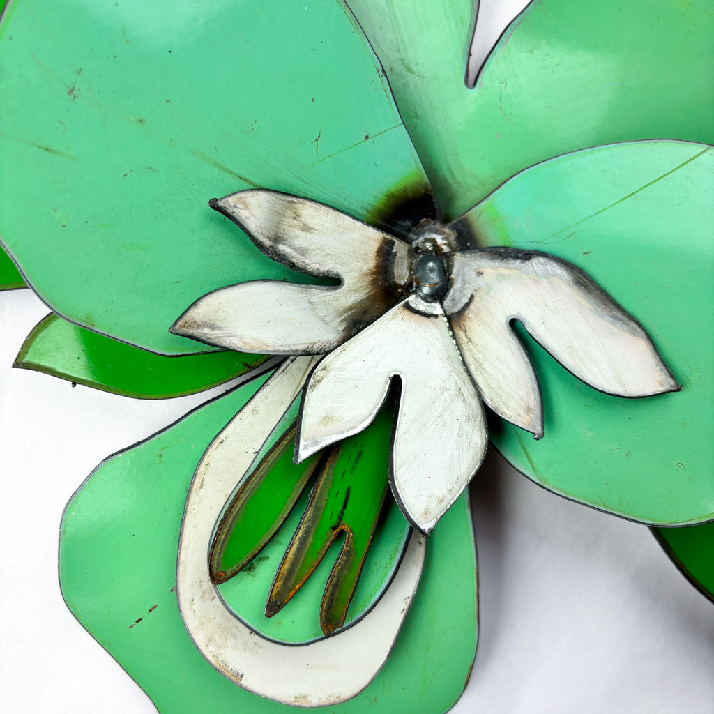 Original Colourful Corsage - Viola Design Pale Green (G)