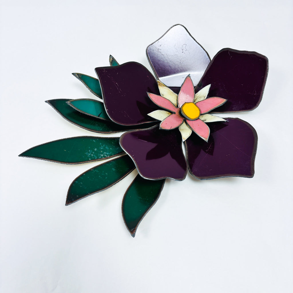 Corsage: Original Artwork Purple Frangipani