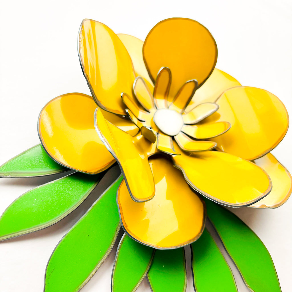 Original Colourful Corsage - Yellow Buttercup Design (B2)