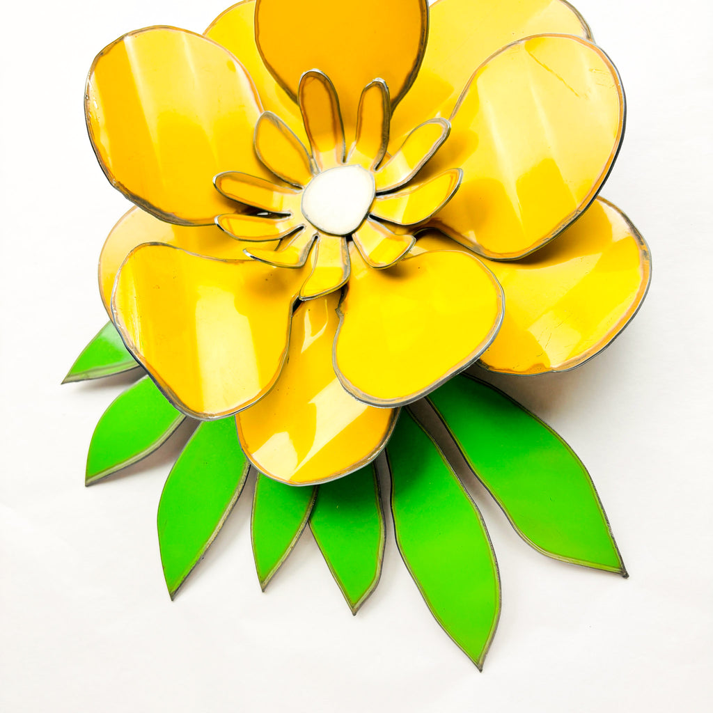 Original Colourful Corsage - Yellow Buttercup Design (B2)