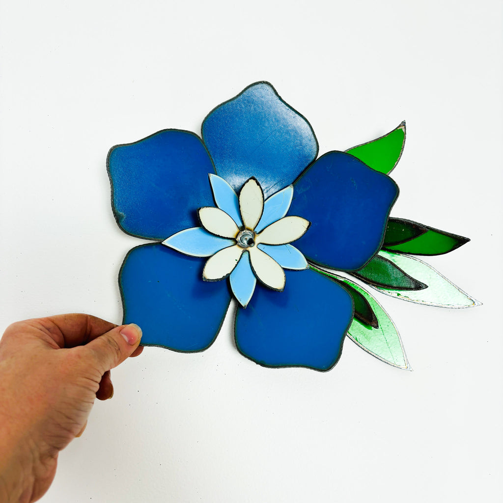 Corsage: Original Frangipani Blue White