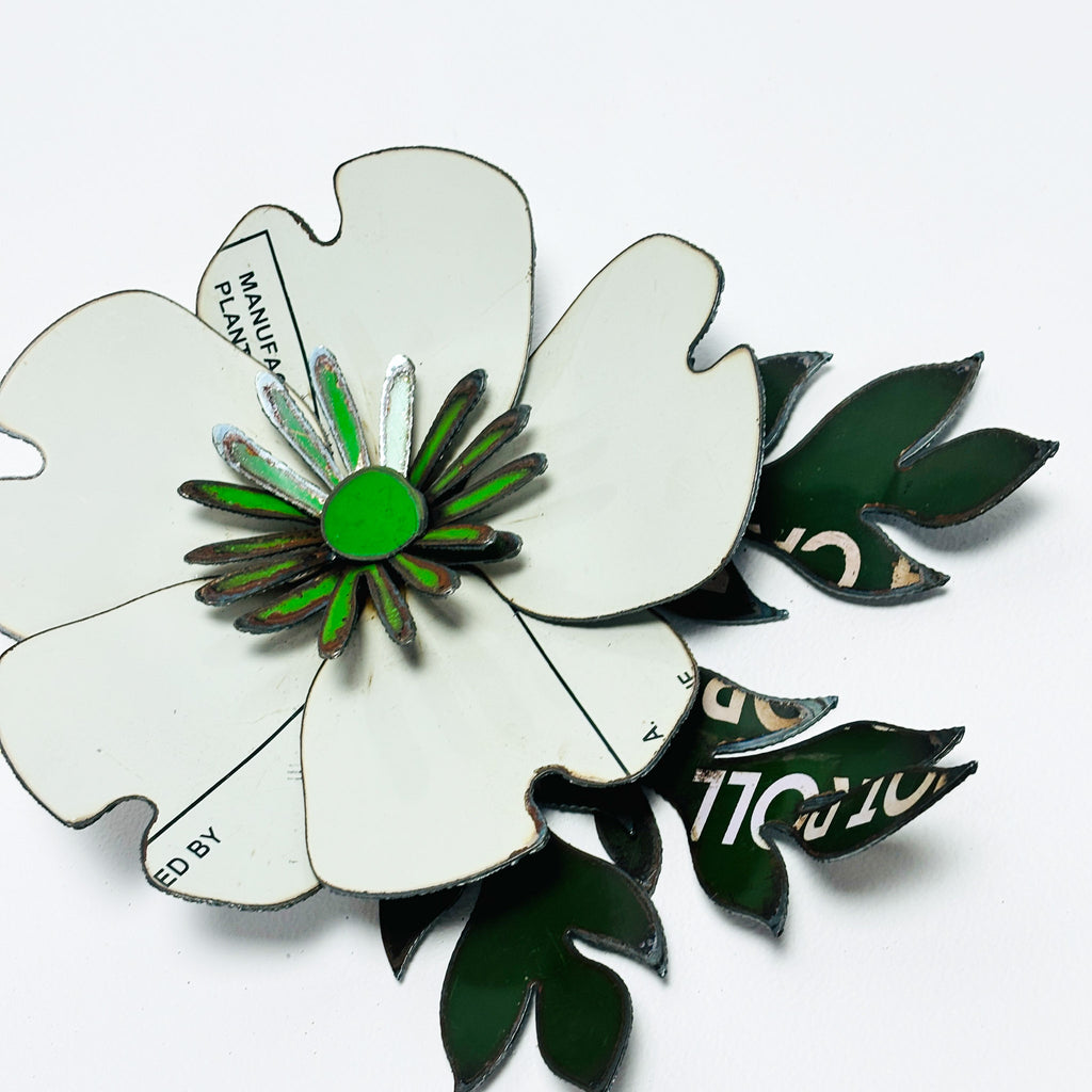 Corsage: Original artwork Poppy White