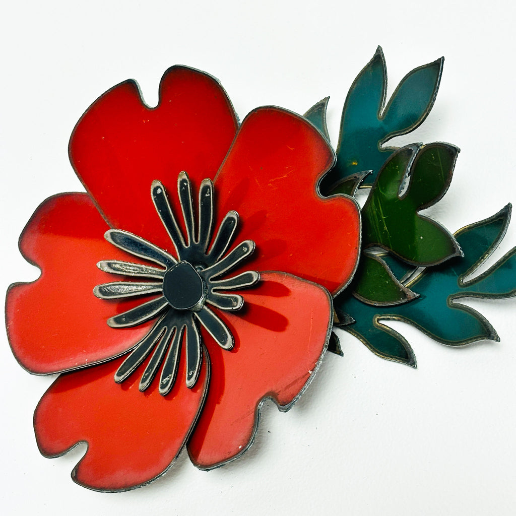 Corsage: Original artwork Poppy Red