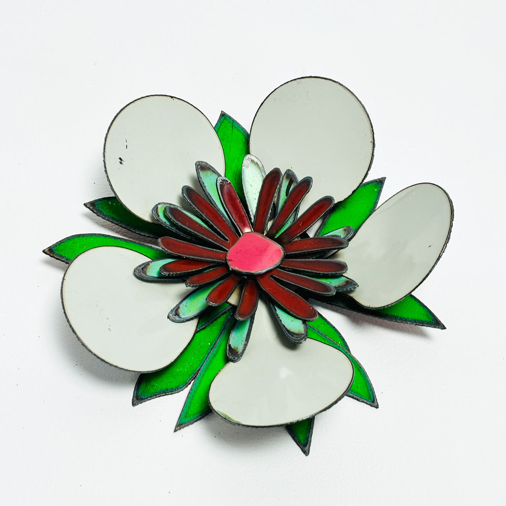 NZ Native Colourful Corsage - Manuka Design White