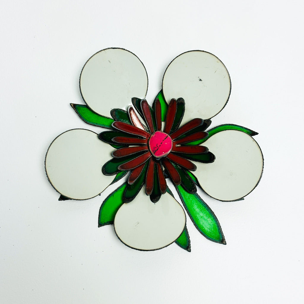 NZ Native Colourful Corsage - Manuka Design White