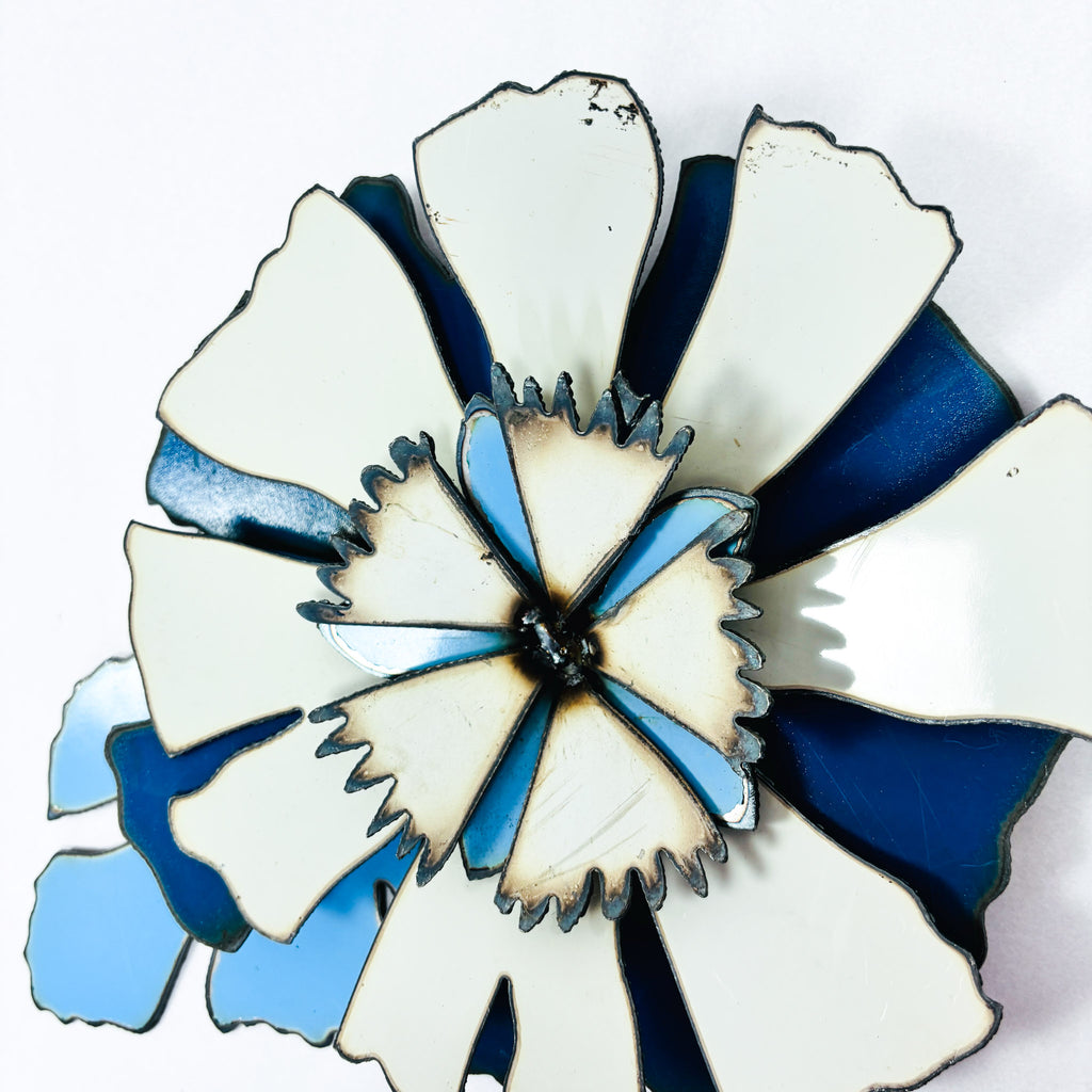 Corsage: Original artwork white & blue Mount Cook Buttercup design