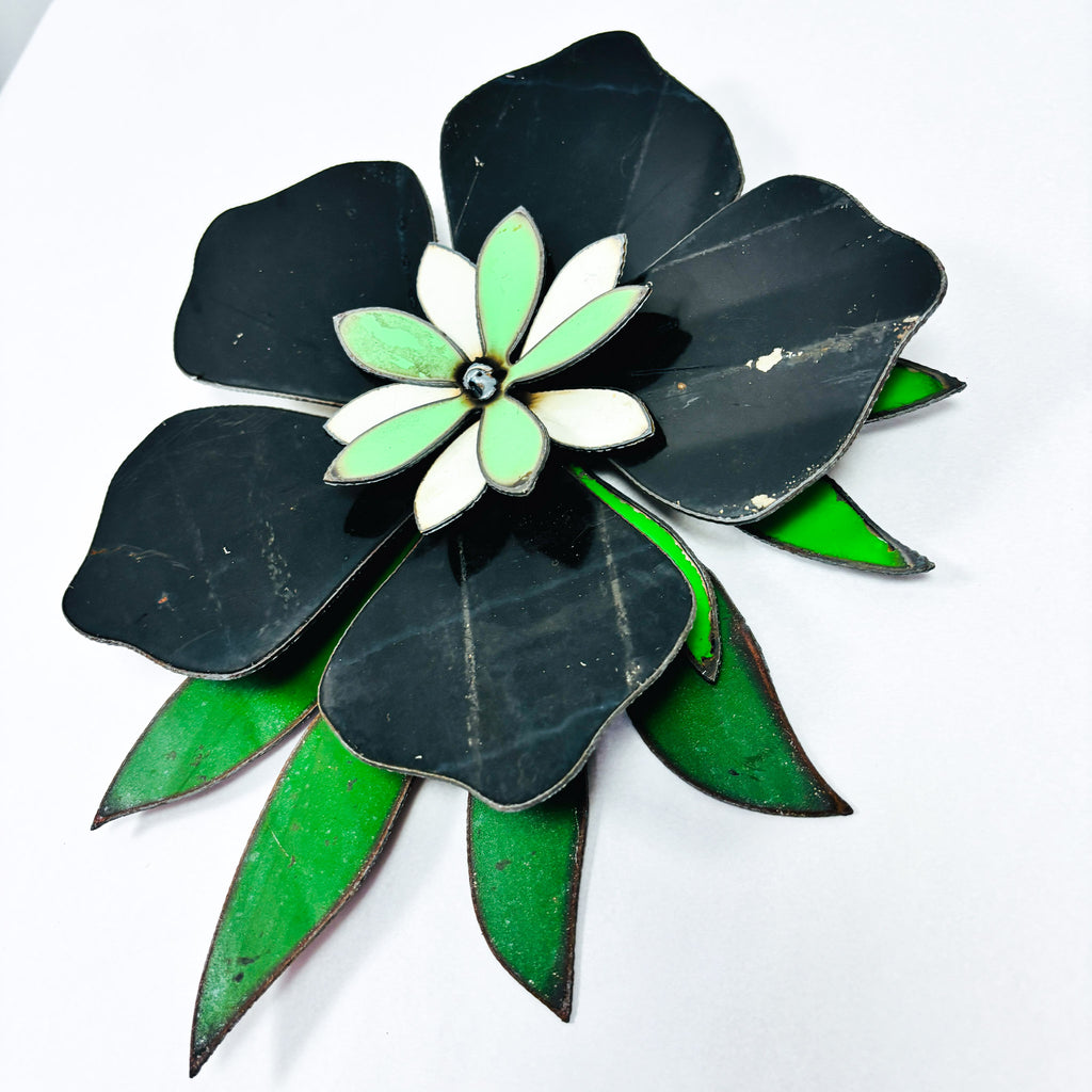 Corsage: Original artwork black Frangipani