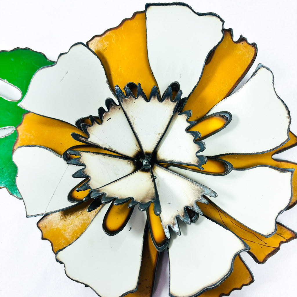 Corsage: Original artwork white & yellow Mount Cook Buttercup design