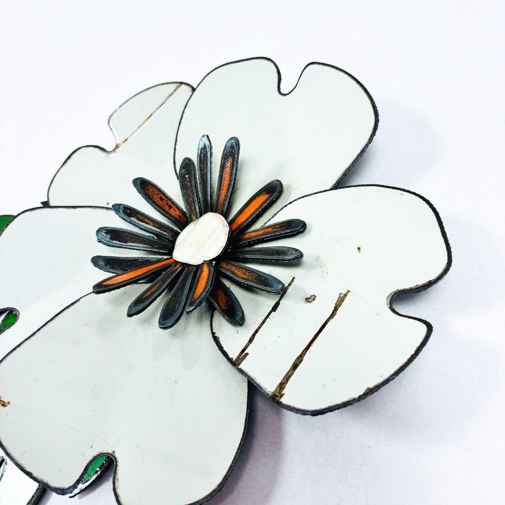 Corsage: Original artwork white Poppy