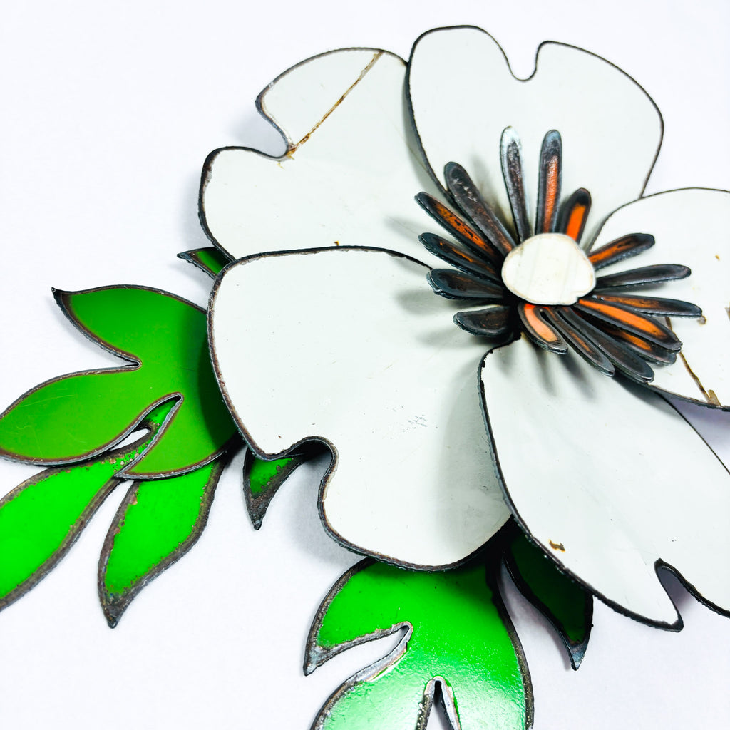 Corsage: Original artwork white Poppy