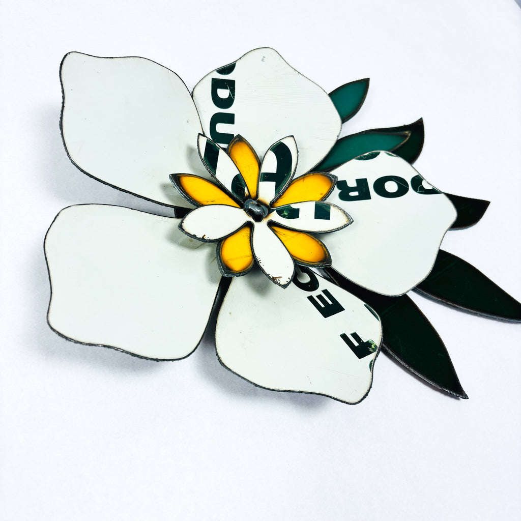 Corsage: Original artwork white Frangipani