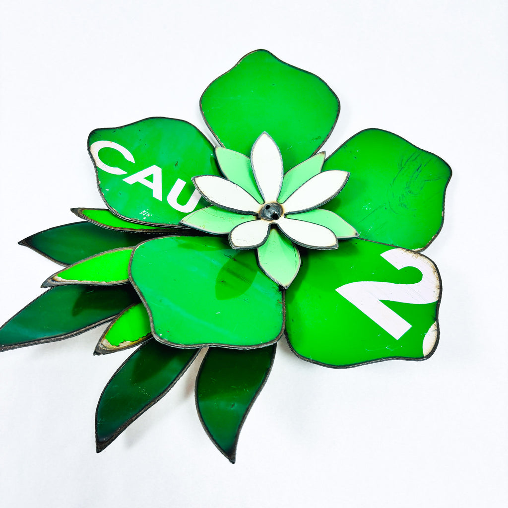 Corsage: Original artwork green Frangipani