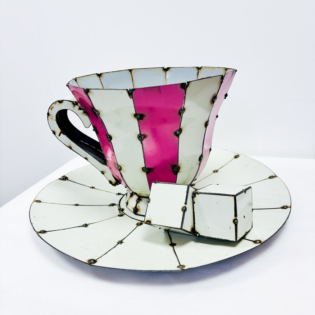 Teacup & Saucer with Sugar Cubes