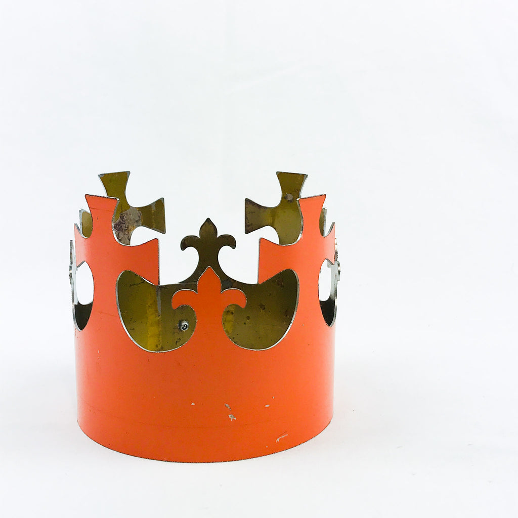 Small Crown Sculpture - Orange